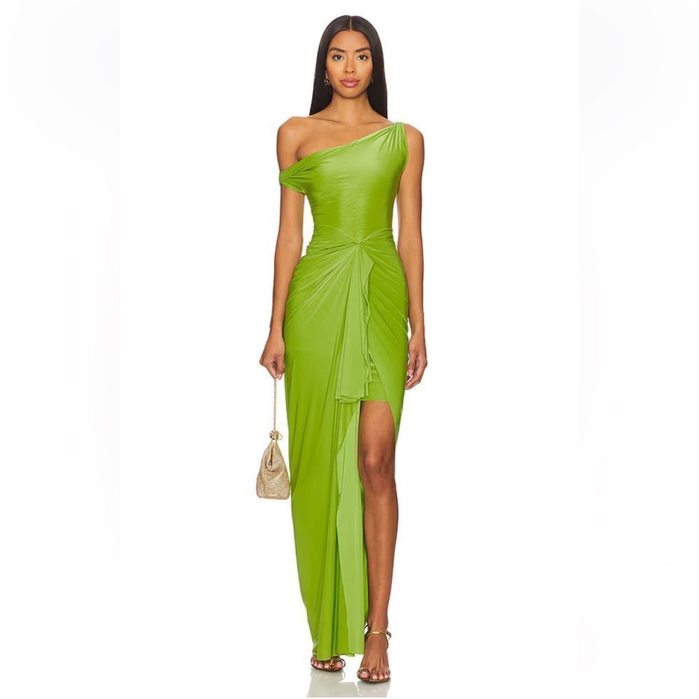 Deme by Gabriella Nellie Dress Green
Draped stretch Lime Maxi Revolve XL